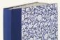 Preview: Blue photo album "Fanni", photo album rococo flower